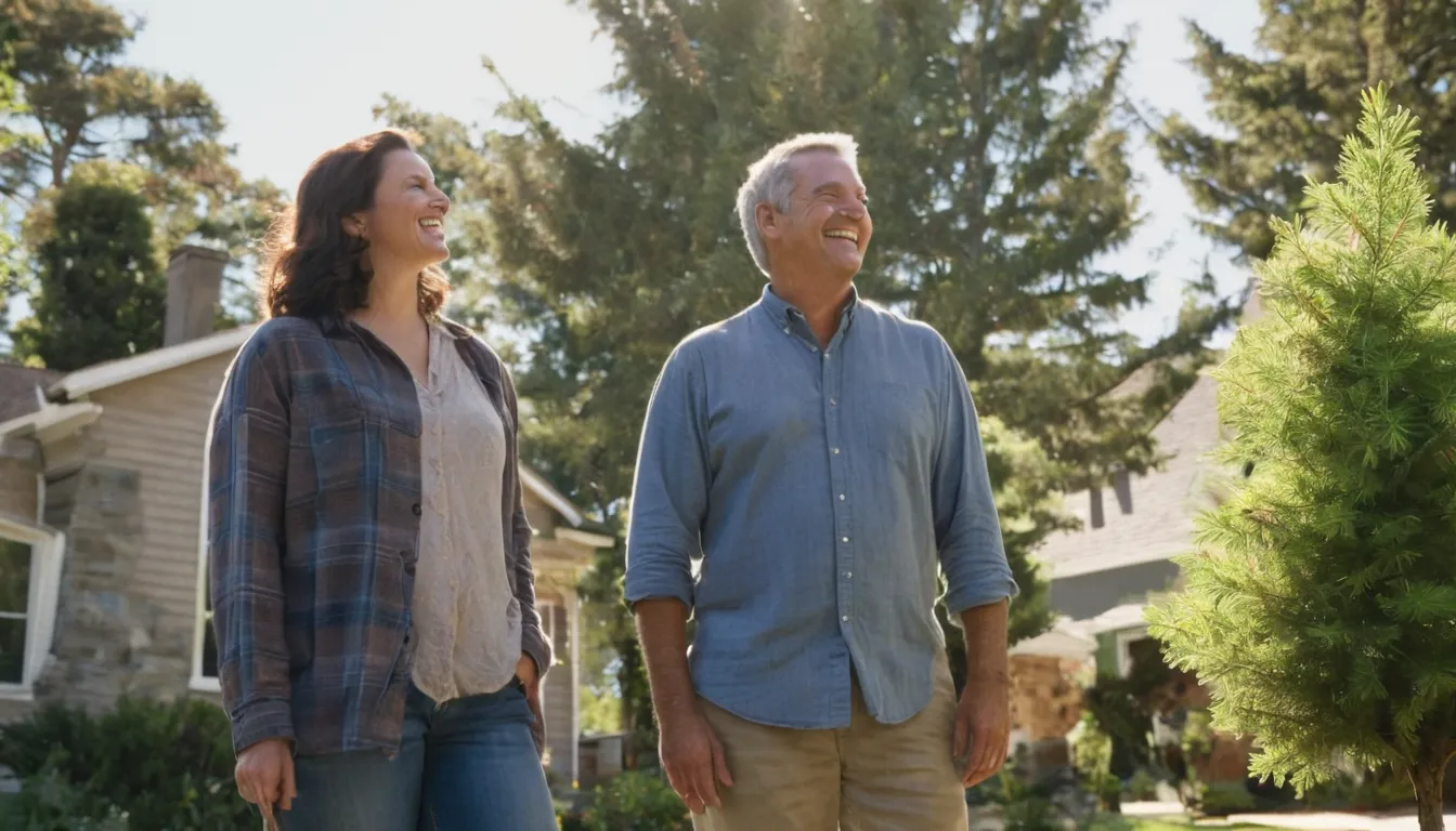 Homeowner talking with a local tree provider about a tree in the Pittsburgh area